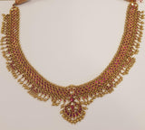 Regal 22k Gold Thalaisaman (Matha Patti) with Real Rubies & Uncut Diamonds