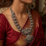 Regal Deity Motif Statement Necklace