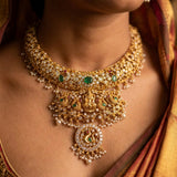 The Royal Lakshmi Peacock necklace&nbsp;
