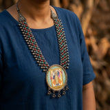 Heritage Pichwai Shrinathji Statement Necklace