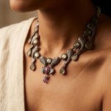 Whimsical Fish-Motif Silver Necklace