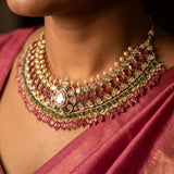 Majestic Ethnic Floral Choker