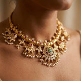 Royal Gutta Pusulu Segmented Statement Necklace