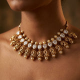 The Regal Peacock Motif Choker