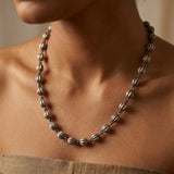 Traditional Ribbed Bead Necklace
