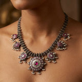 Radiant Temple-Inspired Statement Necklace