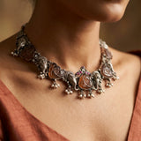 Divine Ganesha-Motif Crystal Necklace