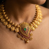 Traditional Kasu Mala Temple Necklace