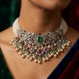 The Royal Pearl &amp; Gemstone Statement Choker