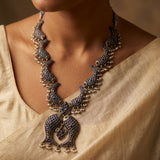 Artisan Blue Stone &amp; Pearl Statement Necklace