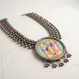 Heritage Pichwai Shrinathji Statement Necklace