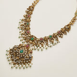 Heritage Peacock Nakshi Long Necklace