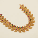 Traditional Mango Motif Temple Necklace