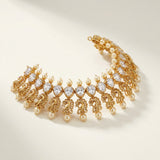 The Regal Peacock Motif Choker