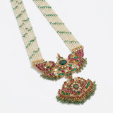 Royal Multi-Strand Pearl &amp; Stone Statement Necklace