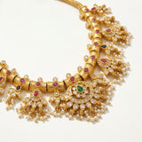 Royal Gutta Pusulu Segmented Statement Necklace
