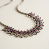 Classic Mango-Motif Silver Necklace