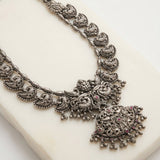 Regal Deity Motif Statement Necklace