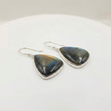 Mystic Labradorite Silver Earrings