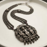 Antique Heritage Silver Ram Darbar Temple Statement Necklace