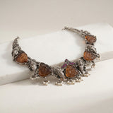 Divine Ganesha-Motif Crystal Necklace