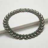 Antique Faux Emerald &amp; &nbsp;Faux Polki Mango Mala Necklace